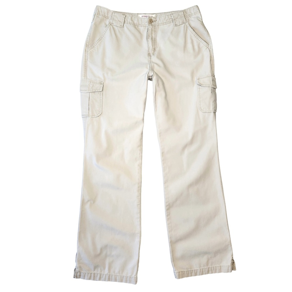 Hydraulic Cargo Pants Women 11 Y2k Utility Pockets Khaki Casual Comfort Everyday